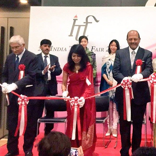 インドの繊維展示会