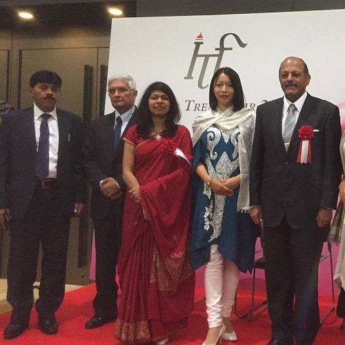 インドの繊維展示会